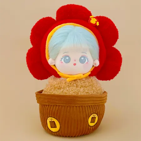Menggu Snowless Cotton Doll 20cm New Year Edition Money Flower Set with Frame Cotton Doll MS2522 Menggu Snowless Cotton Doll 20cm New Year Edition Money Flower Set with Frame Cotton Doll MS2522